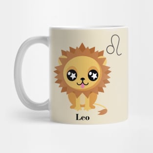 Cute Leo Zodiac Mug